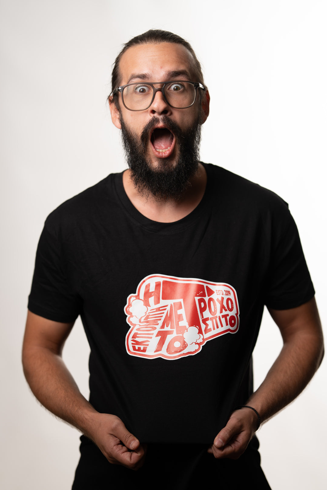 T-shirt Η εκπομπή με το τροχόσπιτο ( η μιεχ ποιότητα )